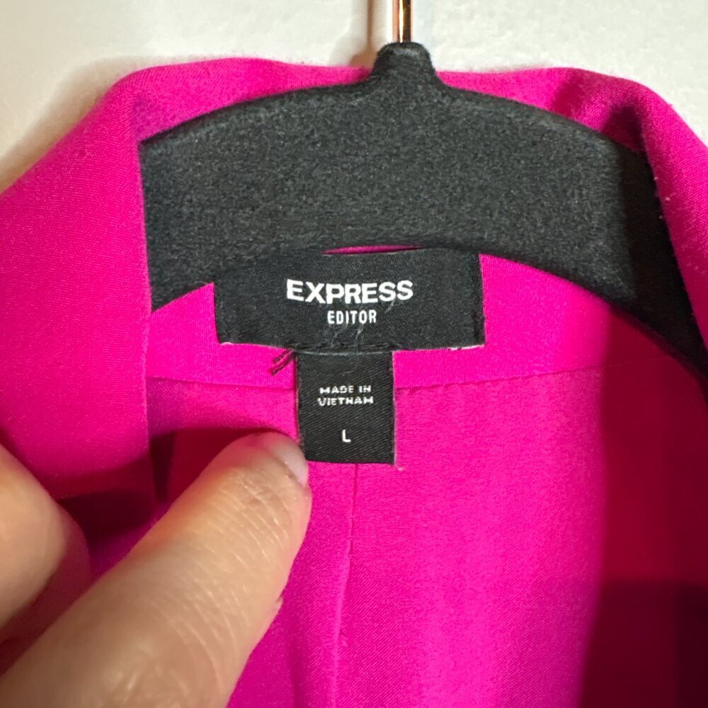 Express bright magenta Editor blazer jacket - Picture 3 of 5